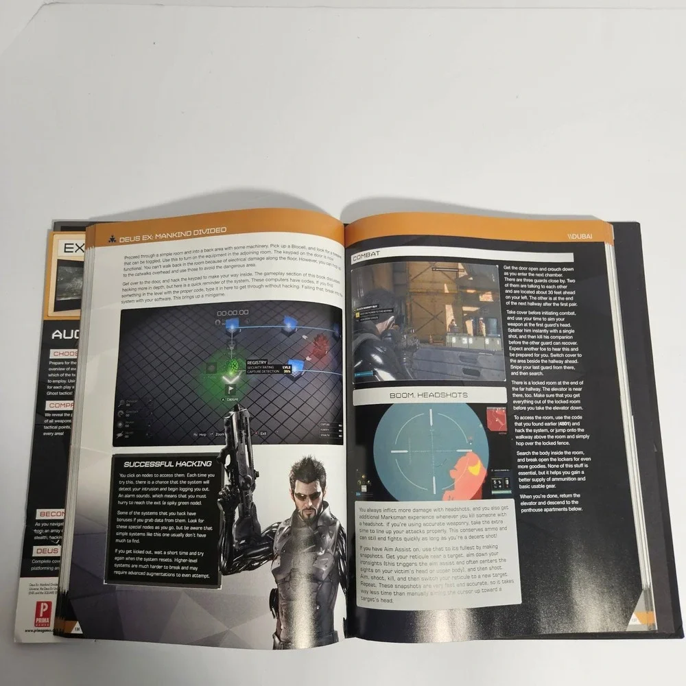 Deus Ex Mankind Divided Limited Edition Strategy Guide Prima Games Hardcover